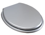 Silver MDF Wooden Toilet Seat