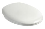 Soft Edged Soft Close White Toilet Seat