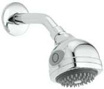 Splash Twin Spray Chrome Fixed Shower Kit