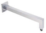 Square Chrome Shower Arm