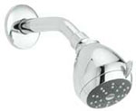 Toulon 3 Spray Chrome Fixed Shower Kit