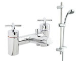 Vancouver Deck Mounted Bath Shower Mixer Tap and Kit