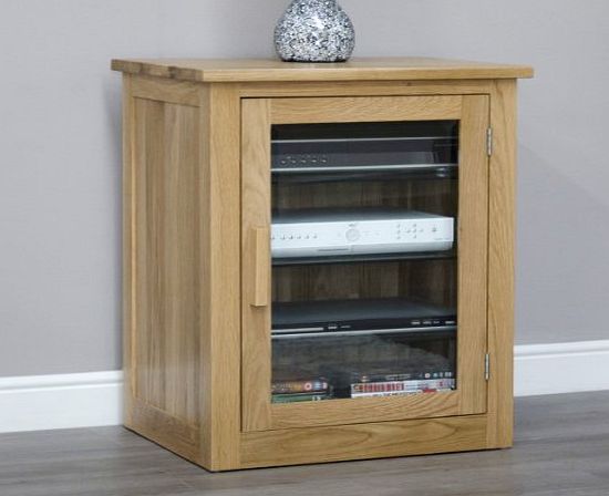 Arden Solid Oak Furniture Hi-Fi Cabinet