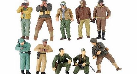 ARETAIL 10 Mini Army Men Soldiers Toy Set