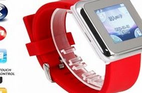 ARETAIL Watch Mobile Phones - J3 1.44 Inch Screen Watch Phone with Red Watch Wrist