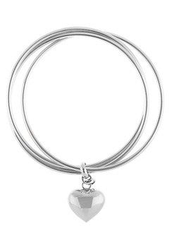 Argent Exclusive to Goldsmiths Argent Silver Heart Bangle