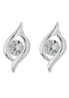 Argent Silver and Cubic Zirconia Earrings BA963230