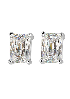 Argent Silver and Rectangular White Cubic