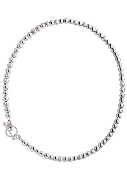 Argent Silver Ball T-Bar Necklace