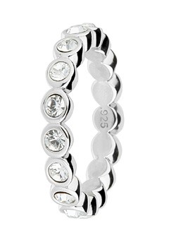 Argent Silver Cubic Zirconia Eternity Ring