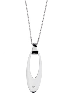 Argent Silver Oval Pendant