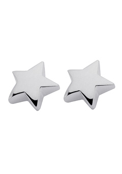 Argent Silver Star Stud Earrings