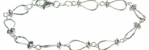 Argenti di Lusso Contemporary 925 Sterling Silver Ladies Bracelet - 18cm*6mm, 5 Grams