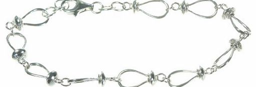 Argenti di Lusso Contemporary 925 Sterling Silver Ladies Bracelet - 18cm*6mm, 5 Grams