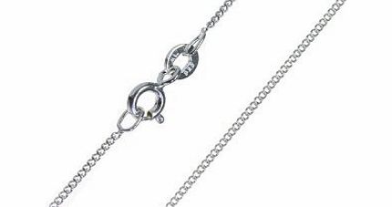Argenti di Lusso Quality Sterling Silver Ladies Curb Chain 18``