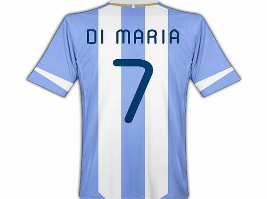 Argentina Adidas 2011-12 Argentina Home Shirt (Di Maria 7)