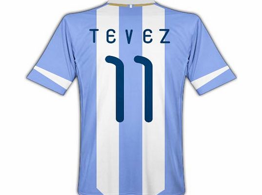 Argentina Adidas 2011-12 Argentina Home Shirt (Tevez 11)