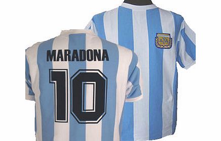 Argentina Toffs Argentina 1986 World Cup Maradona No. 10 Shirt