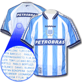 Argentinian teams 2478 Racing Club Centenary shirt
