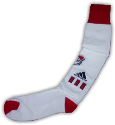 Argentinian teams Adidas River Plate home socks 2005