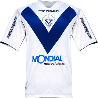Argentinian teams Mitre 09-10 Velez Sarsfield home shirt