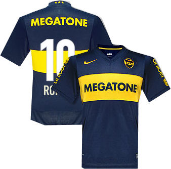 Nike 09-10 Boca Juniors home (Roman 10)