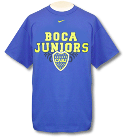 Argentinian teams Nike Boca Juniors Center Tee (blue) 04/05