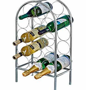 Argos 14 Bottle Chrome Wine Rack