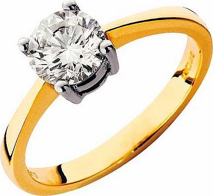 Argos 18ct Gold 1 Carat Diamond Solitaire Ring - Size N