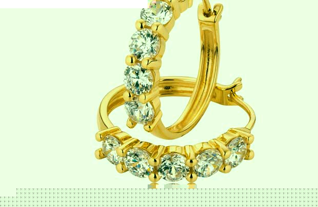 Argos 18ct Gold Plated Sterling Silver 2.5ct Look