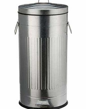Argos 30 Litre Retro Kitchen Pedal Bin - Silver