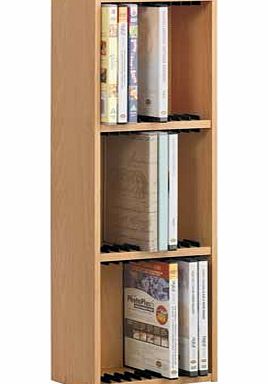 33 DVD Media Storage Unit - Beech Effect