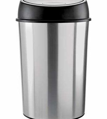 Argos 50 Litre Touch Top Kitchen Bin - Silver