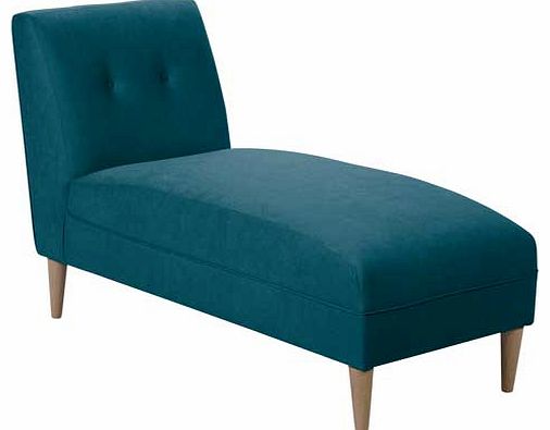 Chaise Leather Effect Sofa - Teal