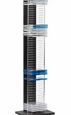 Argos DVD and CD Media Storage Tower Unit - Black and