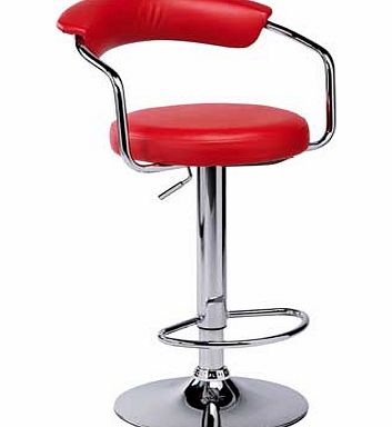 Argos Executive Red Gas Lift Bar Stool