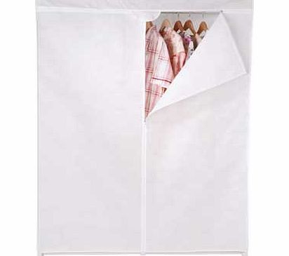 Argos Fabric Covered Double Clothes Rail - White