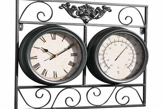 Argos Garden Clock and Thermometer