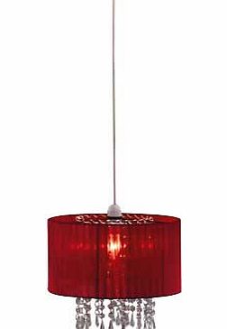 Argos Grazia Voile Droplets Shade - Red