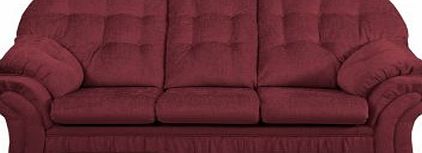 Argos Hartlebury Large Fabric Sofa - Wine