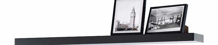 Argos High Gloss 80cm Floating Shelf - Black