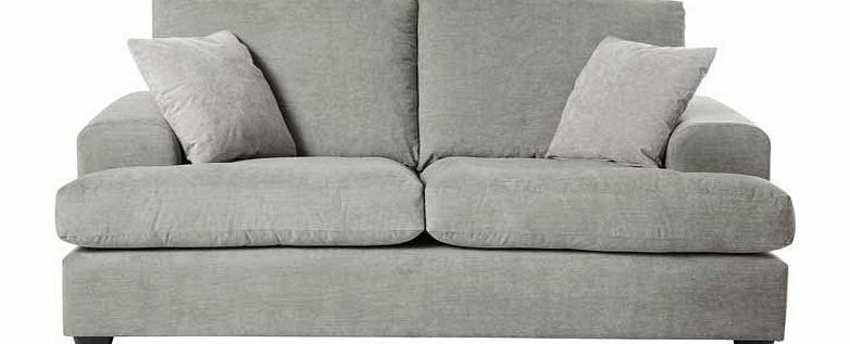 Argos Lettie Fabric Regular Sofa - Silver