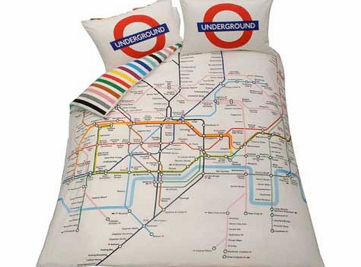 Argos London Tube Map Bedding Set - Kingsize