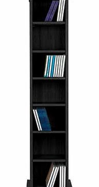 Argos Maine DVD and CD Media Storage Tower - Black Ash