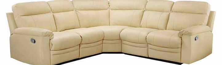 Argos Paulo Leather Recliner Corner Sofa Group - Ivory