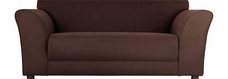 Argos Sage Regular Fabric Sofa - Chocolate
