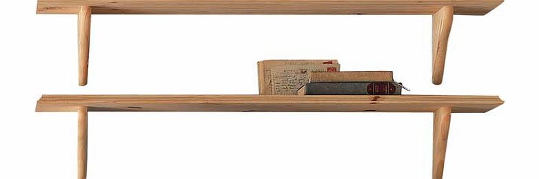 Argos Set of 2 Wooden Shelves - Pine