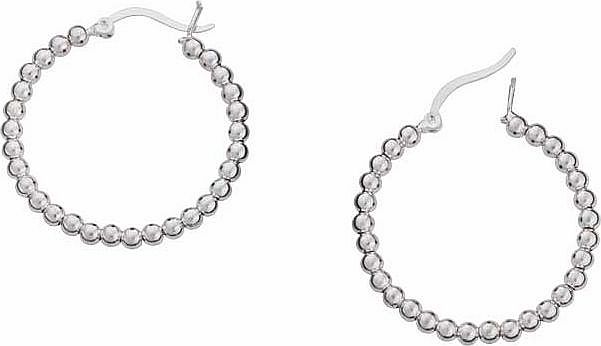 Argos Sterling Silver Ball Design Creole Earrings