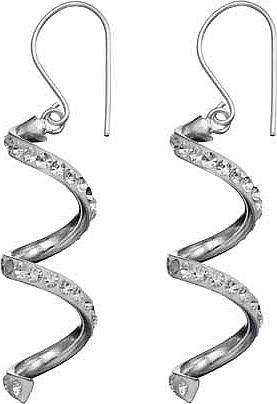 Sterling Silver Crystal Drop Earrings