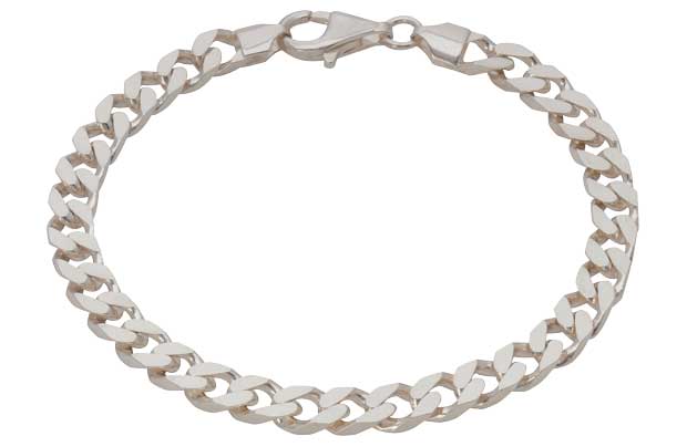 Argos Sterling Silver Solid 0.5oz Diamond Cut Curb